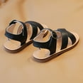 thumbnail image 4 of TAIAOJING Girls Sandals Toddlers Kids Soft Sole Roman Style Strappy Open Toe Casual Comfortable Beach Outdoor Indoor Play Shoes For Baby To Little Girls Comfort 6-7Y, 4 of 5