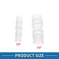 thumbnail image 5 of Unique Bargains 5/8" 3/8" 4 Pcs 2 Sizes of Plastic Hose Barb Fitting Assortment PP Clear 1 Set, 5 of 7