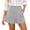 Gray, variant on Womens Shorts Summer Dressy Casual Elastic High Waisted Button Decor Pleated Shorts with Pockets Loose Wide Leg Work Business Short Pants