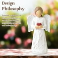 thumbnail image 6 of ZLZLCFZE Guardian Angel Statue - Hand-Painted Figurine with Heart, Spiritual Home Décor Gift, 6 of 8