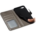 thumbnail image 3 of Mandala Case for iPhone 7 Plus iPhone 8 Plus, Premium Leather Flip Wallet Card Slots Magnetic Stand Protective Ultra Slim Case with Lanyard, Embossed Flip Cover-Gray, 3 of 16