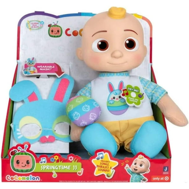 Cocomelon Official Musical Bedtime JJ Doll, Soft Plush Body – Press Tu