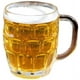 thumbnail image 1 of Jarra de cerveza Stein con hoyuelos de vidrio con mango grande - 18 oz. , Apto para lavavajillas , Para todas las bebidas, 1 of 5