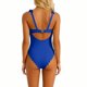 thumbnail image 4 of Trajes de baño para mujer, Trajes de baño para mujer Bikini sin espalda de encaje de color liso para mujer Traje de baño de playa Bikinis casuales y modernos Tops de bikini de poliéster para mujer, 4 of 6