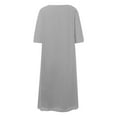 thumbnail image 5 of Gubotare 2 Piece Mother of the Bride Dresses Chiffon Lace Formal Wedding Guest Dress Long Sleeved Cardigan Layered Ruffles A Line Midi Dresses Party Matching Set,Grey XL, 5 of 6