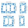 thumbnail image 2 of Yayeee Rocker Switch Wall Plate 2-Gang 4.7"x4.6" Home Decorative Outlet Cover, Blue Flowers Pattern, 2 of 6