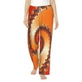 thumbnail image 2 of Goofa Orange Rotating Printed Soft Pajama Pants for Women, Wide Leg Comfy Casual Lounge Yoga Pants-Large, 2 of 9