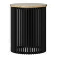 thumbnail image 5 of Simpli Home Demy 20 inch Wide Solid Mango/Metal Tall Industrial Side Table in Natura/Black, Assembled, 5 of 7