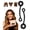 Black, variant on BONNET QUEEN Multi-function Satin Heatless Hair Curler & Hair Tie Non-Heating Hair Roller Curling Rod with Scrunchie, Large, Cream Pink(For Big Curls)
