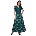 thumbnail image 3 of Moomaya Flared Skirt With Tie Waist Printed Long Skirt Plus Size Summer Wear, 3 of 6