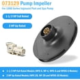 thumbnail image 3 of TAPDRA Durable Plastic Pump Impeller 073129 Simple Replacement Design For WF-6 WFE-28 Pool Pump System Service, 3 of 8