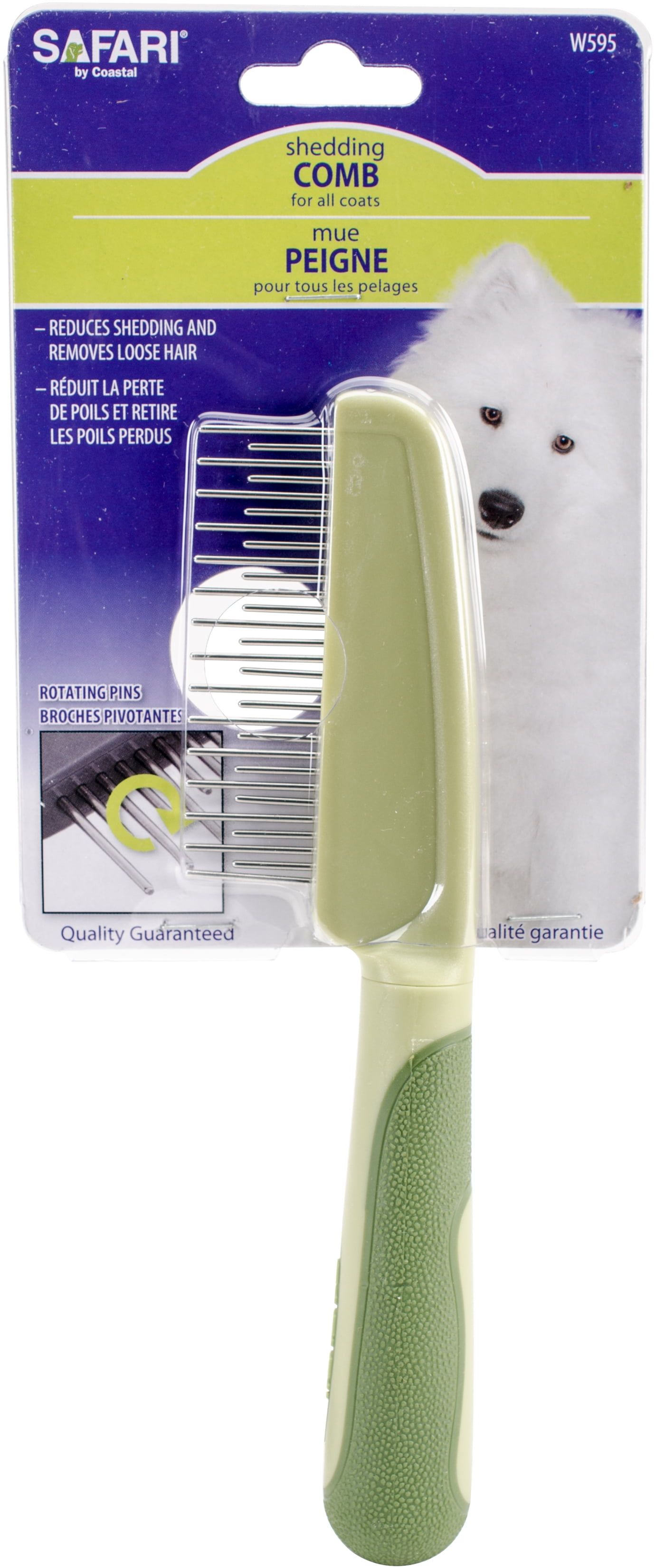 Safari Dog Shedding Comb With Rotating Teeth Walmart Canada