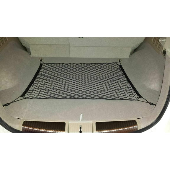 EACCESSORIES EA Rear Trunk Organizer Cargo Net for Nissan Murano 2003-2014 – Floor Style Cargo Net for SUV – Premium Mesh Elastic Car Trunk Organizer Vehicle Carrier Storage – Compatible with Murano
