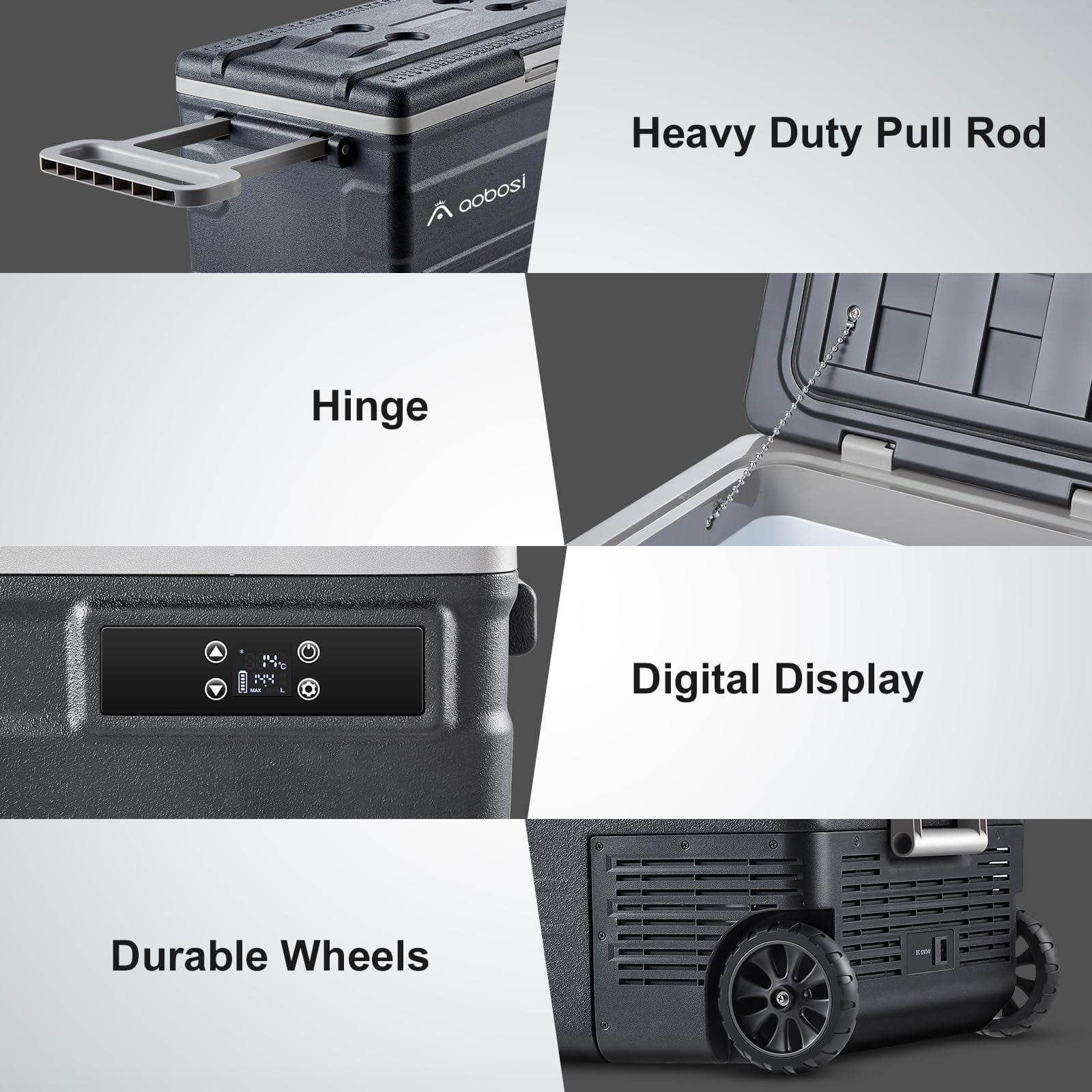 BODEGA 12 Volt Car Refrigerator 80 Quarts Portable Fridge 75L RV Freezer Single Zone,with APP Control,-4℉-68℉ Car Cooler,12/24V DC & 100-240V AC for Travel, Camping,Outdoor,Truck,SUV