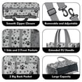 thumbnail image 3 of Teacher Tote Bag,Paw Prints and Bones Teacher Utility Tote Bag,Large Work Tote Bags for Women with Multiple Pockets,Top Zipper Closure,13.8x10.6x6.7 Inch, 3 of 5