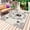 Light Brown, variant on Vintage Bees Crowns Outdoor Rug 3x5 Ft - Reversible Patio Rug Outdoor Camping Rugs, Retro Leaves Rings Gray Wooden Washable Indoor Outdoor Area Rugs, Non-Slip Outdoor Carpet Runner for Deck/Porch
