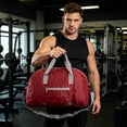 thumbnail image 5 of Gym Bag with Pocket Compartment, Lightweight Sports Travel Bag for Women Men, Water Resistant Carry On Weekender Overnight Tote for Swimming Yoga Gym Fitness Travel Storage, 5 of 8