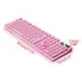 thumbnail image 3 of Giunmcul Holiday Saving Gaming Keyboard USB Wired Floating Keyboard, Ergonomic Water Mechanical Feeling Keyboard,-Slim LED Backlit Keyboard for Desktop, Compute, 3 of 5