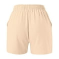 thumbnail image 4 of Women's Casual Summer Shorts High Waisted Soft Athletic Drawstring Comfortable Loose Fit with Pockets for Daily Wear, 4 of 4