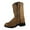 Brown Oil Distress, variant on SMOKY MOUNTAIN BOOTS Kids' Unisex Roper Western Boots, Color: Brown Oil Distress, Size: 6