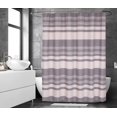 thumbnail image 5 of Ruvanti Shower Curtains 72x72 inch Polyester Cotton Blend, Bathroom Shower Curtain Aspid Grey Stripe. Fabric Shower Curtains, Washable, Decorative, Quick Dry, Water Resistant with 12 Curtain Hooks, 5 of 7