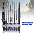 thumbnail image 2 of Lightweight Fishing Rod Pole Holder Stand Organizer Rack For 16 Rods, 2 of 9