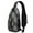 Spider Web and, variant on Sling Backpack,Smiling Ghosts Halloween Pattern Crossbody Bag with Water Bottle Holder,Waterproof Sling Bag for Men/Women with Chest Phone Holder for Hiking,Travel