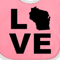 thumbnail image 4 of Inktastic Love Wisconsin Boys or Girls Baby Bib, 4 of 4