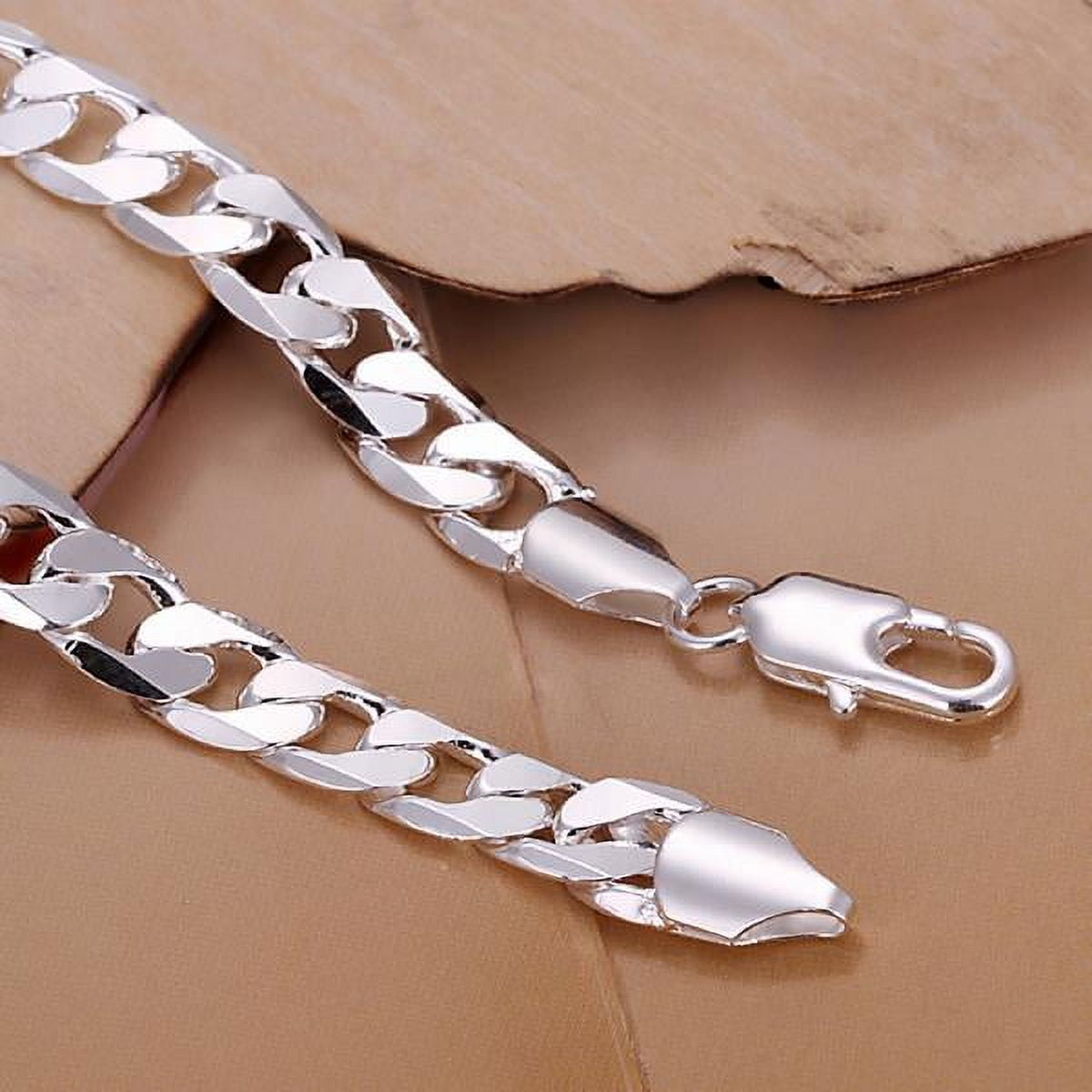  100% Real S925 Silver Jewelry 8MM Korean Necklace for