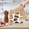 thumbnail image 2 of Yayeee Napkin Holder for Table Kitchen Paper Tissue Organization, White Cakes Pattern, 2 of 8