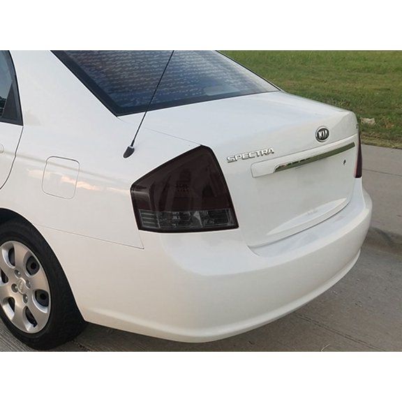 Rvinyl Tail Light Tint Covers Compatible with Kia Spectra 2005-2009 - Smoke