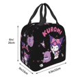 thumbnail image 4 of Kuromi Insulated Lunch Box Reusable Thermal Cooler Lunch Bag Work Food Picnic Container Tote Bags, 4 of 10