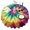 Rainbow Tie Dye, variant on Black White Tie Dye Mandala Pattern Round Tablecloth 60"x60",Wrinkle Wipeable Table Cloth for Kitchen Dining Room Picnic Patio Party
