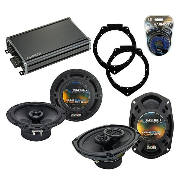 Fits Pontiac G6 2009-2009 Factory Speaker Upgrade Harmony R65 R69 & CXA360.4 Amp