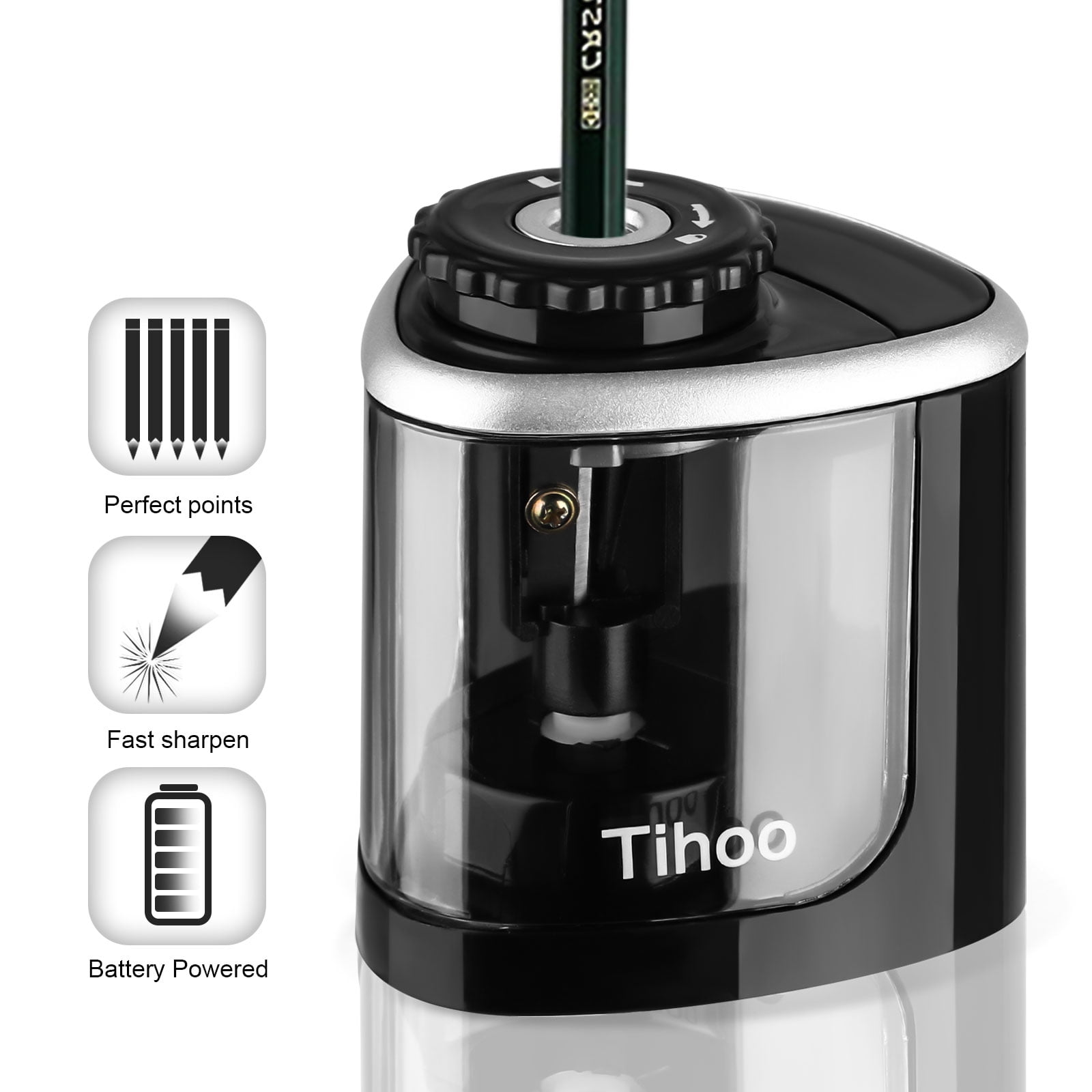 battery powered electric pencil sharpener