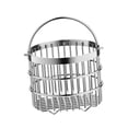 thumbnail image 3 of DimyFew Panier à Collation, Panier en Maille, Panier de Cuisine en Acier Inoxydable, Panier de Rangement, Empilable pour Ranger Collations, Jouets et Aliments avec Structure Ventilée pour O 12cm avec Poignée, 3 of 8