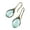 Green, variant on Teardrop Women Natural St French Hook Dangle Earrings Jewelry for Wedding Green