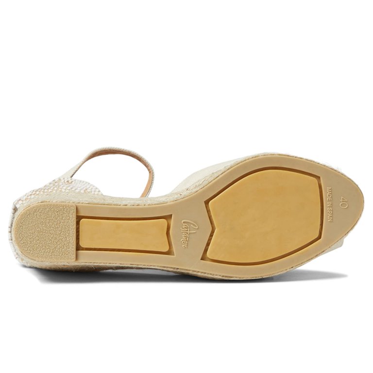 CASTANER Bianca 60 mm Wedge Espadrille (Womens, Ivory, EU 36 (US