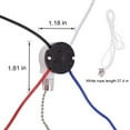 thumbnail image 7 of 4X Ceiling Fan Switch Kit 3 Speed 4 Wire, Zipper Speed Control Switch, ZE-208S Pull Wire Switch with Rope Silver, 7 of 7