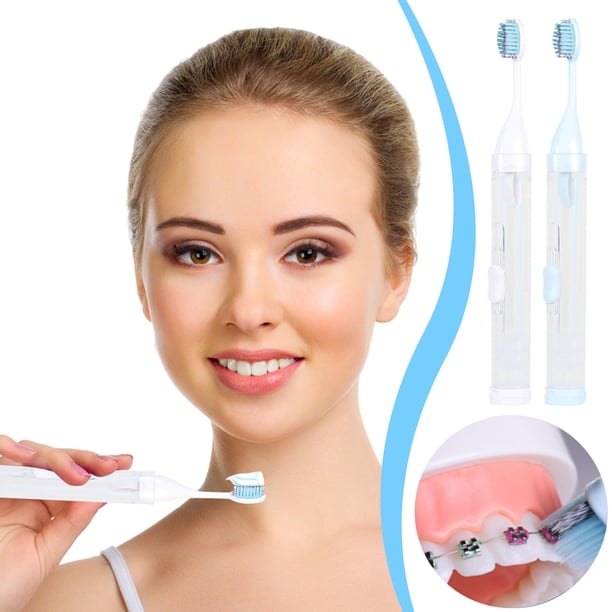 onlyliua para Interior/Exterior Cepillos de Dientes Portátiles Kit de Cepillos de Dientes de Viaje Cepillo de Dientes Plegable de Tamaño de Viaje Estuche de Viaje para Pasta de Dientes Incorporado