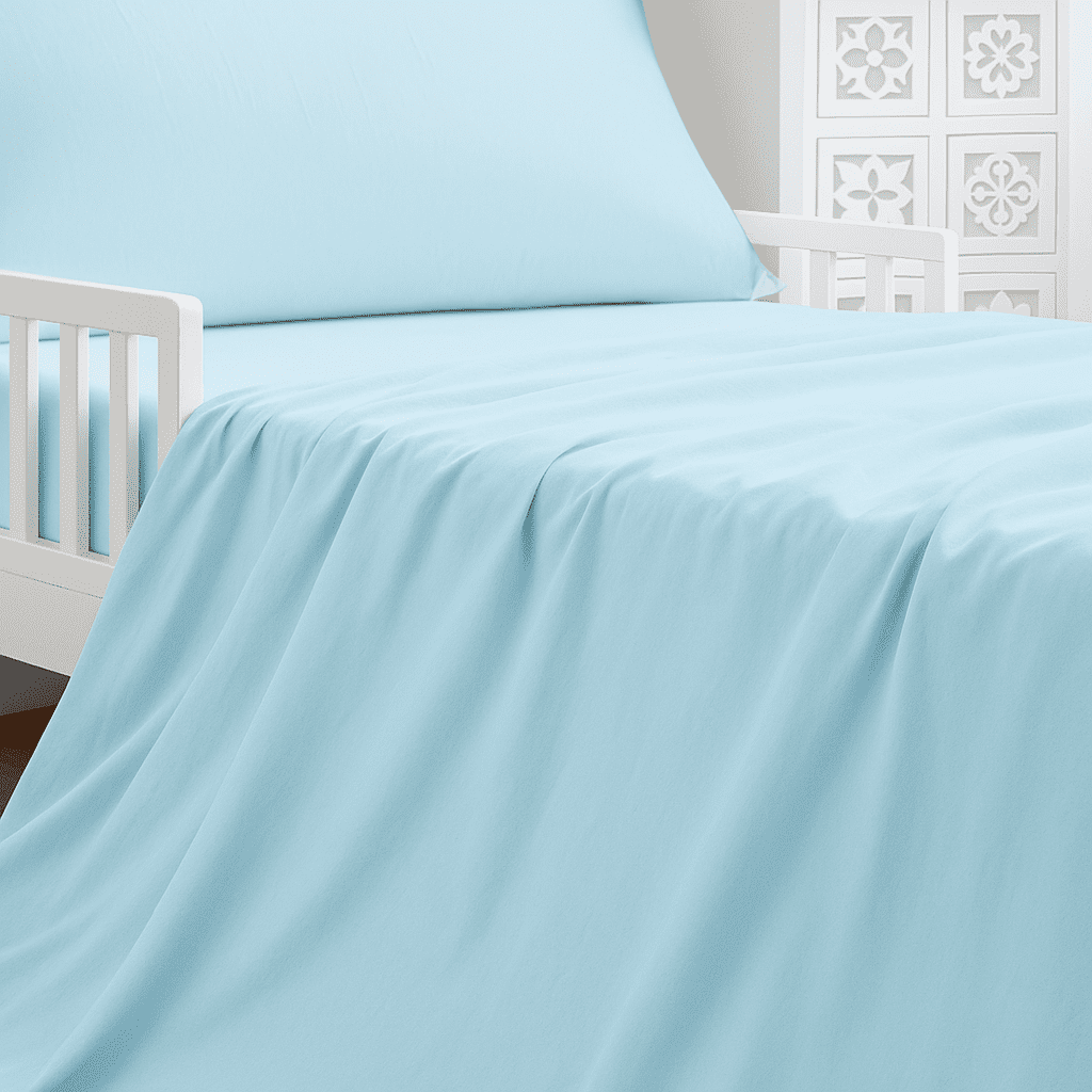 4-Piece Toddler Bedding Set – Soft Microfiber Crib Bedding for Boys & Girls, Includes Comforter, Fitted Sheet, Flat Sheet & Envelope Pillowcase – Breathable, Wrinkle Resistant