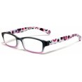 thumbnail image 1 of shiyou-Hannah Designer Polka Dot Reading Glasses Womens Trendy One Power Readers Retro Rectangular Eyeglasses w/Soft Case, 1 of 4