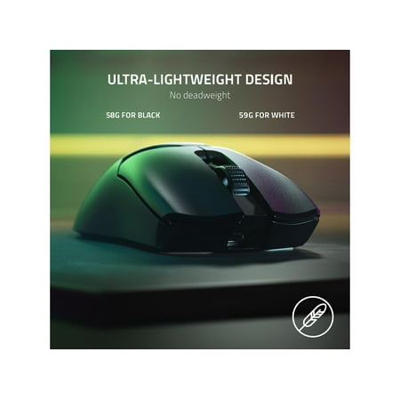 Razer - Viper V2 Pro Lightweight Wireless Optical Gaming Mouse with 80 Hour Battery Life - Black