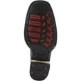 thumbnail image 2 of Men's Square Toe Bull Neck Leather color Black Sole Rubber Classic Rodeo Style, 2 of 3