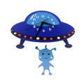 thumbnail image 1 of Worallymy-Reloj de pared de Alien con diseño de avión de dibujos animados reloj de péndulo para el hogar regalo de decoración para sala de estar para dormitorio de niños Worallymy JD735801869, 1 of 7