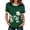Dark Green, variant on St Patricks Day Shirt Women Short Sleeve Shamrock Sweater Leaf Clover Dachshund Ribbed Knitted Irish Sweater T Shirts
