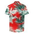 thumbnail image 4 of UVEASISHA Mens Hawaii Shirts Short Sleeve Aloha Shirt Summer Tropical Floral Print Button Down Shirts Big and Tall Casual Beach Vacation Tops Summer Clearance Multicolor#5 XL, 4 of 5
