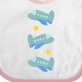 thumbnail image 4 of Inktastic Airplane Cute Planes for Boys Boys Baby Bib, 4 of 4