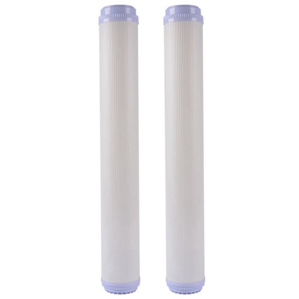 2X Elementos de Filtro de Membrana UF de Ultrafiltración de 20 Pulgadas Elementos de Filtro Purificador de Agua Universal de Boca Plana