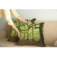 thumbnail image 2 of Ambesonne Forest Throw Pillow Cover 2 Pack, Woodland Natural Beauty, 18", Green Brown, 2 of 7
